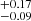$ _{-0.09}^{+0.17} $