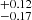 $ _{-0.17}^{+0.12} $