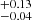 $ _{-0.04}^{+0.13} $
