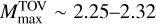 $M_{\max }^{{\rm{TOV}}} > 2.09{M_ \odot }$