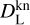 $D_{\rm{L}}^{{\rm{kn}}}$