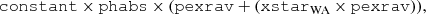 $$ \begin{aligned} \mathtt {constant} \times \mathtt {phabs} \times (\mathtt {pexrav} + (\mathtt {xstar}_{\rm WA}\times \mathtt {pexrav} )), \end{aligned} $$