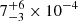 $ 7^{+6}_{-3}\times10^{-4} $