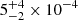 $ 5^{+4}_{-2}\times10^{-4} $
