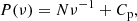 $$ \begin{aligned} P(\nu )=N \nu ^{-1}+C_{\rm p}, \end{aligned} $$