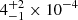 $ 4^{+2}_{-1}\times10^{-4} $