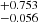 $ _{-0.056}^{+0.753} $