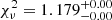 $ \chi^{2}_{\nu}= 1.179_{-0.00}^{+0.00} $