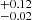 $ ^{+0.12}_{-0.02} $