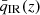 $ \bar{q}_{\mathrm{IR}}(z) $