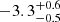 $ -3.3^{+0.6}_{-0.5} $