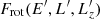 $ F_{{\rm rot}} (E^\prime, L^\prime , L_{z}^\prime) $