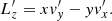 $$ \begin{aligned} L_{z}^{\prime } = x v_y^{\prime } - y v_x^{\prime }. \end{aligned} $$