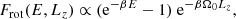 $$ \begin{aligned} F_{\mathrm{rot}}(E,L_{z}) \propto (\mathrm{e}^{ - \beta E}-1)\ \mathrm{e}^{-\beta \Omega _0 L_{z}}, \end{aligned} $$