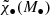 $ \tilde{\chi}_\bullet(M_\bullet) $