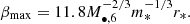 $$ \begin{aligned} \beta _{\rm max} = 11.8 M_{\bullet ,6}^{-2/3}m_*^{-1/3}r_*. \end{aligned} $$