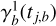 $\gamma _b^1({t_{j,b}})$