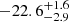 $ -22.6_{- 2.9}^{+ 1.6} $
