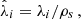 $$ \begin{aligned} \hat{\lambda }_{i}=\lambda _{i}/\rho _{s}\,, \end{aligned} $$
