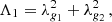$$ \begin{aligned} \Lambda _{1}&=\lambda _{g_{1}}^{2}+\lambda _{g_{2}}^{2}\,,\end{aligned} $$