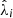 $ \hat{\lambda}_{i} $