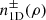 $ n_{\mathrm{1D}}^{\mathrm{\pm}}(\rho) $