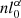 $ n l_0^\alpha $
