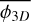 $\overline {{\phi _{3D}}} $