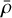 $\overline {{\rho}}$