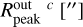 $\[R_{\text {peak }}^{\text {out }} c\left[^{\prime \prime}\right]\]$