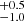 $ ^{+0.5}_{-1.0} $