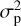$\[\sigma_{\mathrm{p}}^{2}\]$