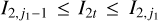 ${I_{2,{j_1} - 1}} \le {I_{2t}} \le {I_{2,{j_1}}}$