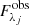 $ F_{\lambda_j}^\text{obs} $