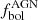 $ f_\mathrm{bol}^\mathrm{AGN} $