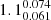 $ 1.1^{0.074}_{0.061} $