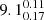$ 9.1^{0.11}_{0.17} $