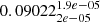 $ 0.09022^{1.9e-05}_{2e-05} $