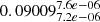 $ 0.09009^{7.6e-06}_{7.2e-06} $