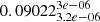 $ 0.09022^{3e-06}_{3.2e-06} $
