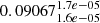 $ 0.09067^{1.7e-05}_{1.6e-05} $