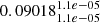 $ 0.09018^{1.1e-05}_{1.1e-05} $