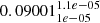 $ 0.09001^{1.1e-05}_{1e-05} $