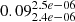 $ 0.09^{2.5e-06}_{2.4e-06} $