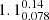 $ 1.1^{0.14}_{0.078} $