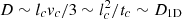 $ D\sim l_cv_c/3\sim l_c^2/t_c\sim D_{{\rm 1D}} $
