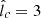 $ \hat{l}_c=3 $