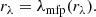 $$ \begin{aligned} r_{\lambda }=\lambda _{\mathrm{mfp}}(r_{\lambda }). \end{aligned} $$