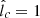 $ \hat{l}_c = 1 $