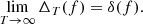 $$ \begin{aligned} \lim _{T\rightarrow \infty } \Delta _T(f)=\delta (f). \end{aligned} $$